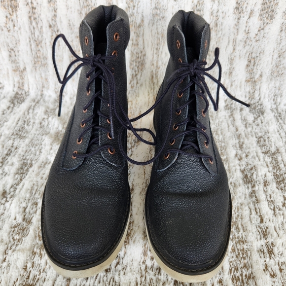 Timberland "Kenniston" Waterproof Boots Pebbled Leather Black | Women's Size 9 - Picture 4 of 12